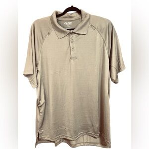 Officers Only by Bob Barker Men's Tactical Polo Shirt Short Sleeve Tan SZ 2XL